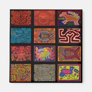 Imã Kuna Indian Mola Collage