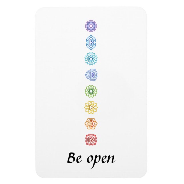 Ímã Kundalini Yoga Chakra Esteja Aberto (Vertical)