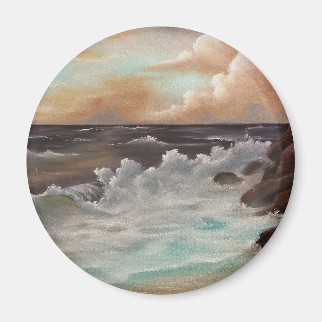 Imã Kunstmalerei "Meeresrauschen" Bob Ross (Frente)