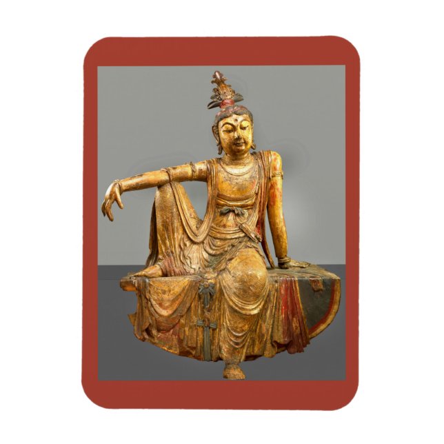 Ímã Kwan Yin ou Guanyin Deusa de Compaixão Chinesa (Vertical)