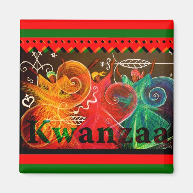 Imã Kwanzaa - Designs (Frente)
