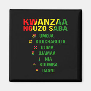 Imã Kwanzaa - Swahili Para Os Sete Princípios