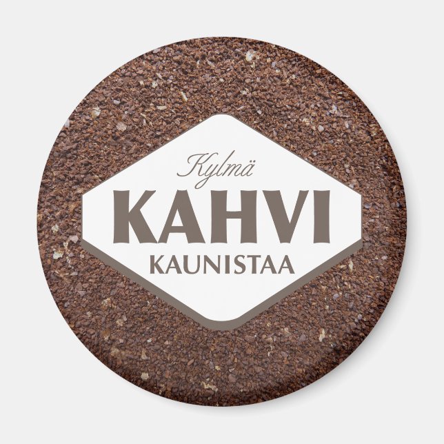 Imã Kylmä Kahvi Kaunistaa Magnet 4 (Frente)