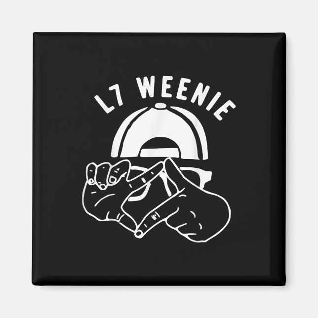 Imã L7 Weenie Baseball Softball Roupa (Frente)