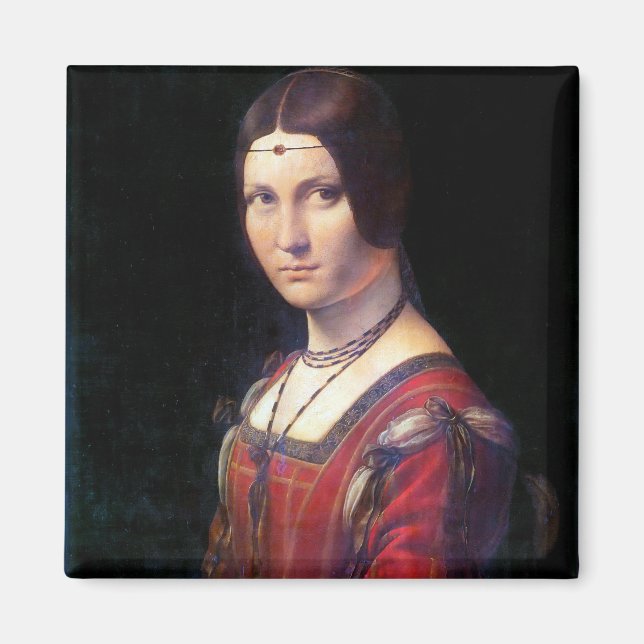 Imã La Belle Ferronniere, Leonardo da Vinci (Frente)