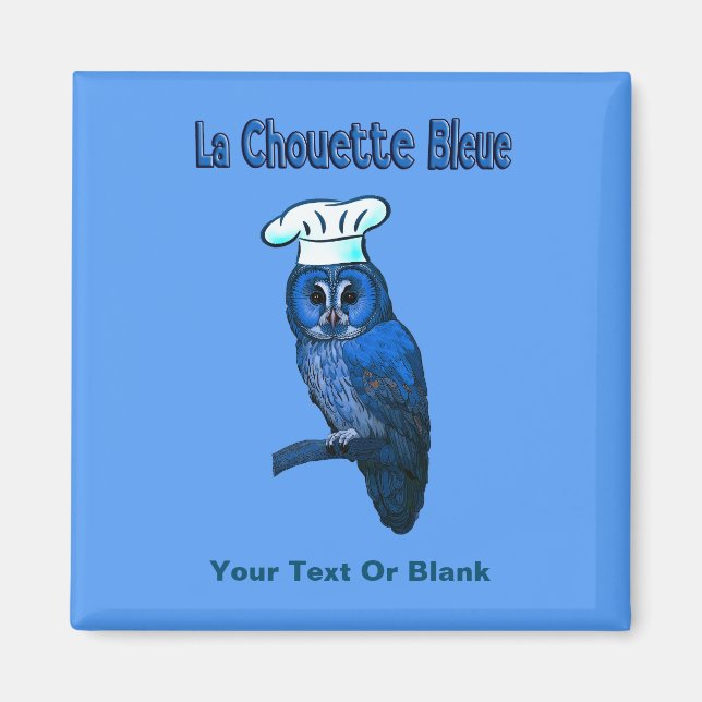 Imã La Chouette Bleue Cafe (Frente)