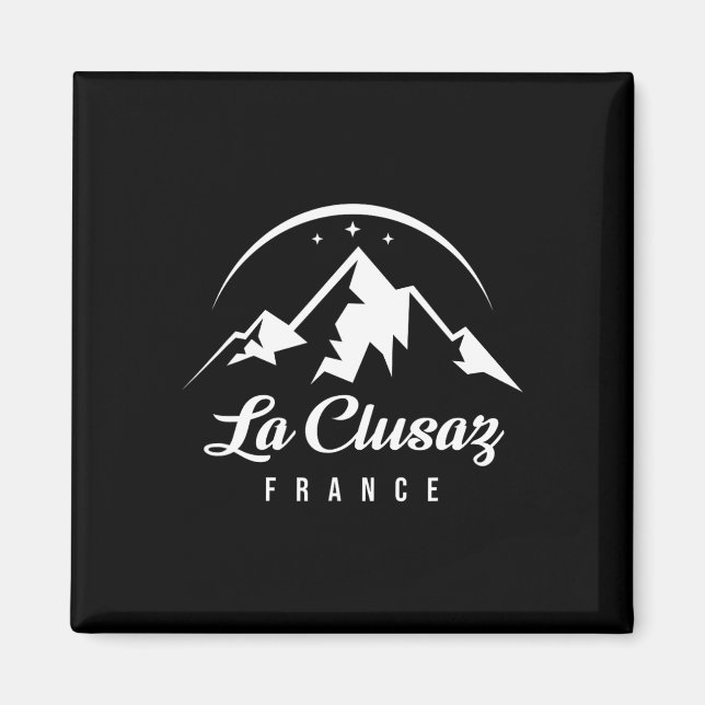 Imã La Clusaz France Ski Resort Skiting Snowboard So (Frente)