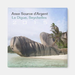 Imã La Digue, lembrança do viagem do ímã da praia d