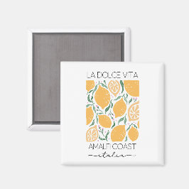 Imã La Dolce Vita Amalfi Coast Itália Lemons Viagem