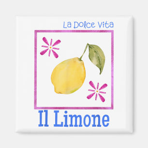 Imã La Dolce Vita Il Limone Tee Italiana Lemon Retro S