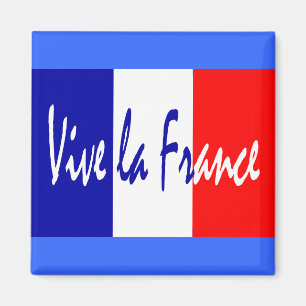 Imã La France de Vive - vermelho, bandeira francesa