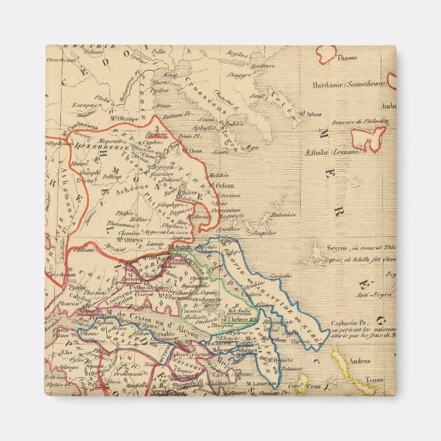 Imã La Grece et partie de l'Asie Mineure, av JC 1190 (Frente)
