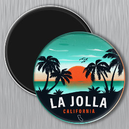 Imã La Jolla San Diego Ca Retro Sunset Souvenir 60