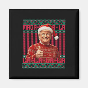 Imã La La Donald Trump Potus 47 Ugly Christmas Swea
