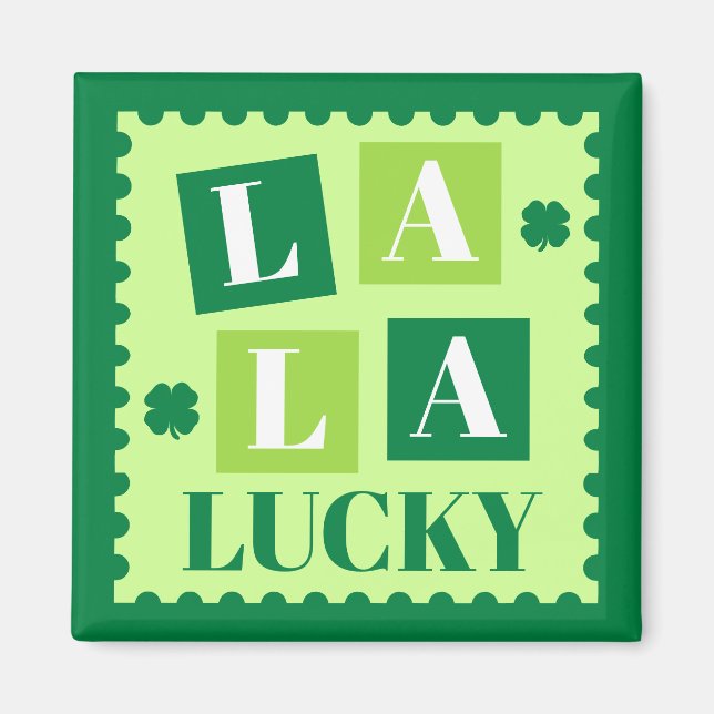 Imã La La Lucky Dia de São Patrício (Frente)
