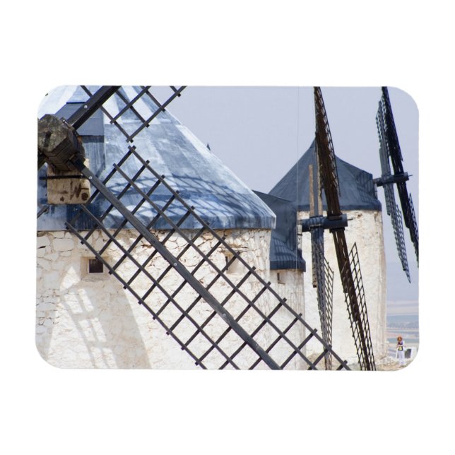 Ímã La Mancha, Espanha. Don Quixote, famosamente incli (Horizontal)