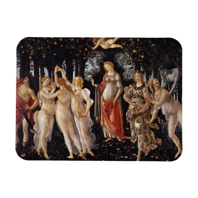 Ímã La Primavera (Primavera) por Sandro Botticelli (Horizontal)