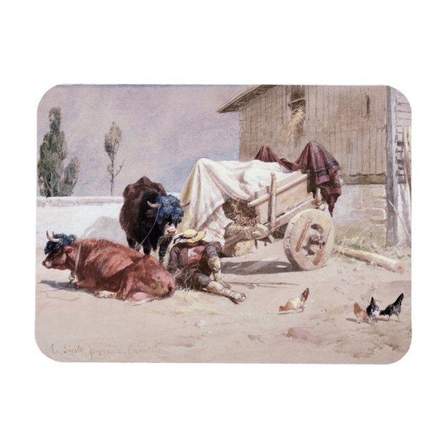 Ímã La Siesta: Cena nos Pirenéus Orientais, 1872 (c/ (Horizontal)