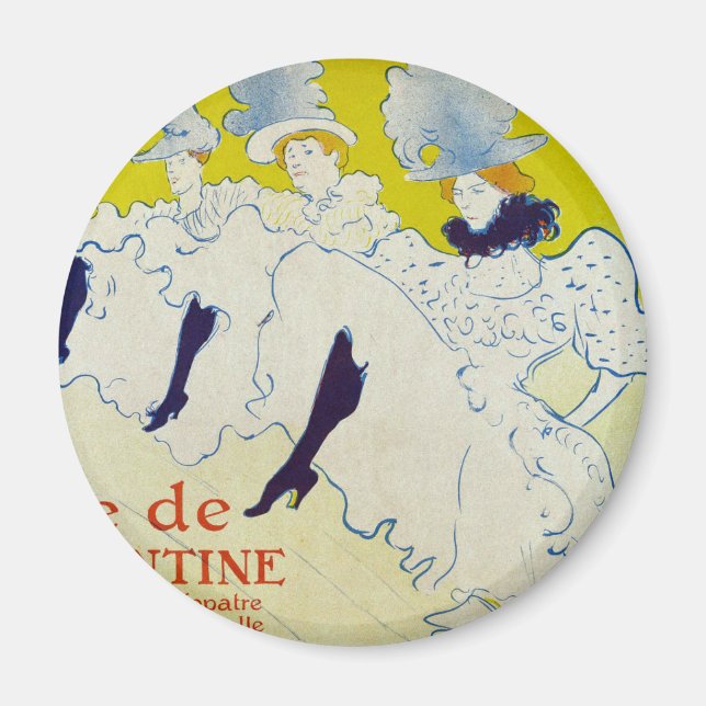 Imã La Troupe de Mlle Eglantine por Toulouse Lautrec (Frente)