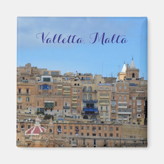 Imã La Valeta, Malta Viagem Magnet (Frente)