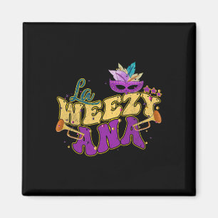 Imã La Weezy Ana Groovy Mardi Gras Louisiana Homens Mu