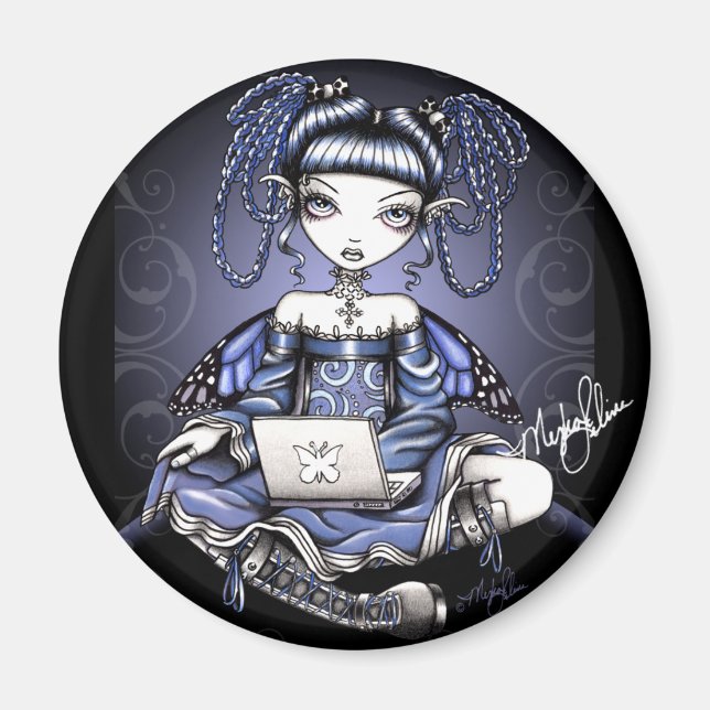 Imã Lab Azul Stacy Top Fairy Magnet (Frente)