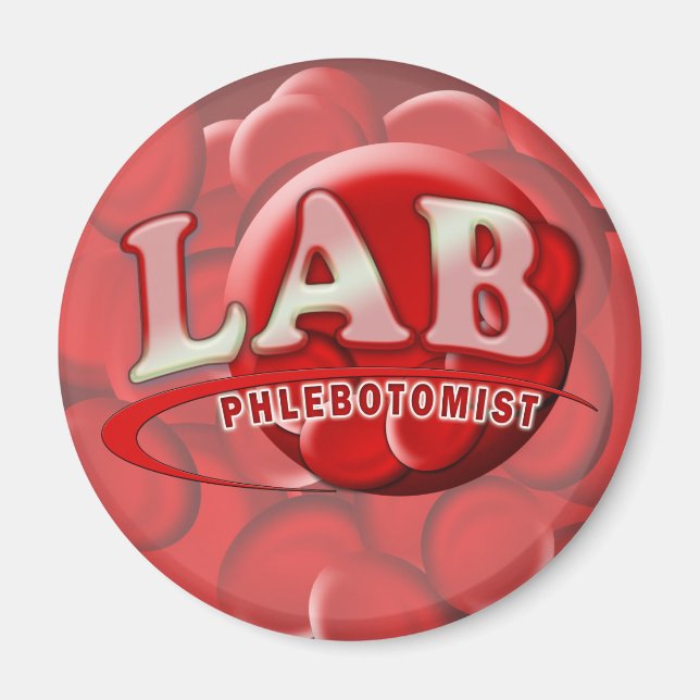 IMÃ LAB PHLEBOTOMIST RBC LOGOTIPO (Frente)