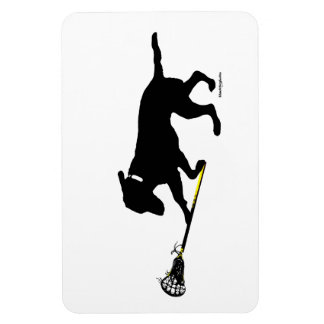 Ímã Lab Preto Magnet 4"x6" Reproduzindo Lacrosse