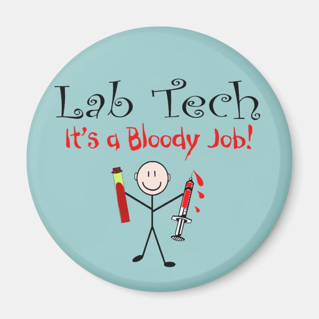 Imã Lab Tech "É um Trabalho Sangrento" (Frente)