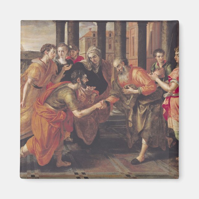 Imã Laban Apresentando Eliezer a seu pai, 1562 (Frente)