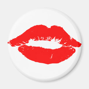 Imã Lábios Beijos Red Lipstick Love Namorados