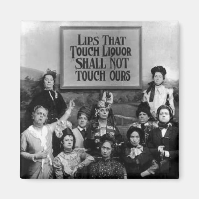 Imã Lábios que tocam no Liquor (Frente)