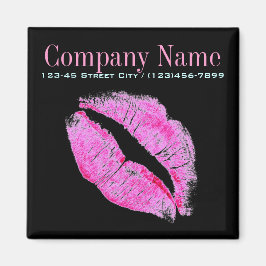 Imã lábios rosa moderno Makeup Cosmetologista Artista