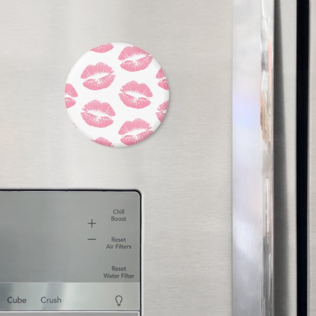 Imã Lábios Rosa, Padrão De Lábios, Batom Rosa, Beijo (In Situ (Fridge))