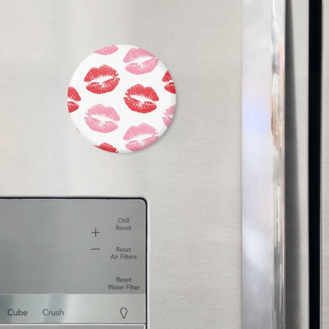 Imã Lábios Vermelhos e Rosa, Padrão De Lábios, Batom,  (In Situ (Fridge))