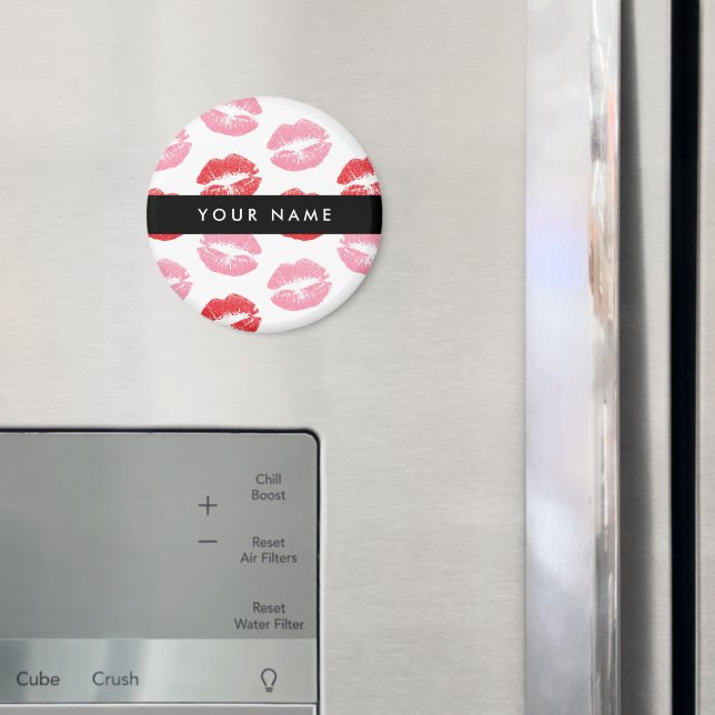 Imã Lábios Vermelhos, Lábios Rosa, Beijo, Seu Nome, Pe (In Situ (Fridge))
