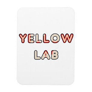 Ímã laboratório amarelo Canadian-Flag em nome