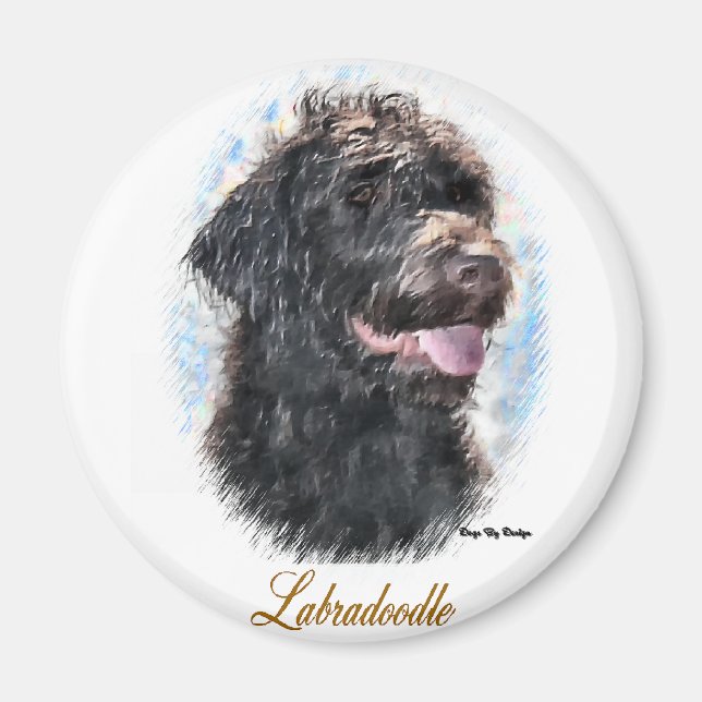 Imã Labradoodle Gifts (Frente)