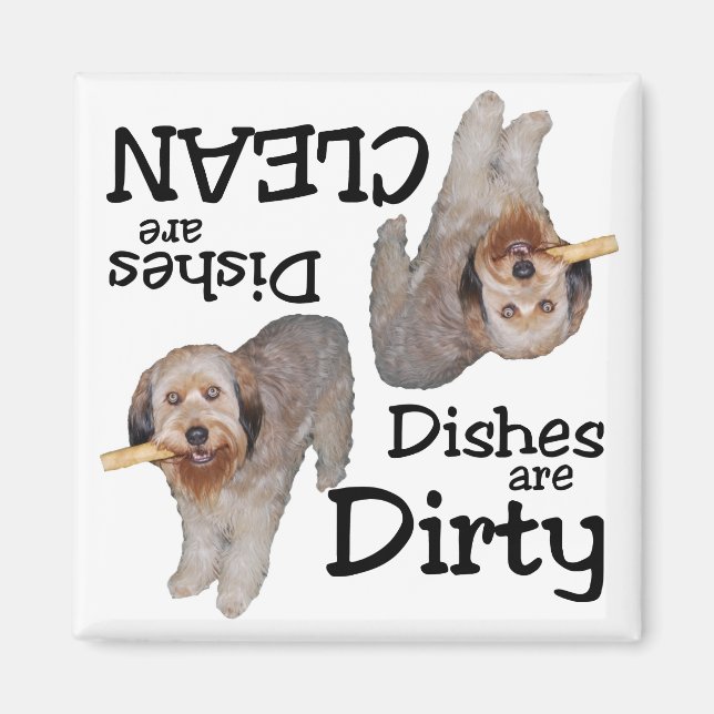 Imã Labradoodle Lovers Dishwasher Magnet (Frente)