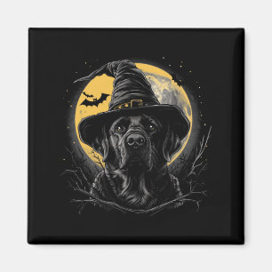 Imã Labrador Halloween Engraçado Cachorro Preto Lab Mo
