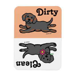 Ímã Labrador Preto Cuppy Limpo/Máquinas de lavar loiça