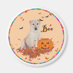 Imã Labrador Retriever Amarelo de Halloween