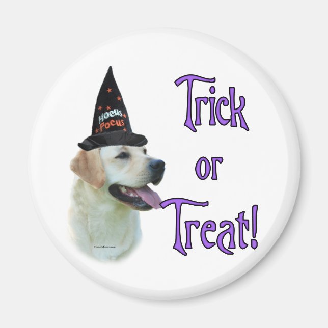 Imã Labrador Retriever (amarelo) Trick (Frente)