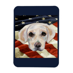 Ímã Labrador Retriever branco