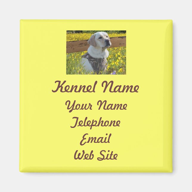 Imã Labrador Retriever Breeder Magnet (Frente)