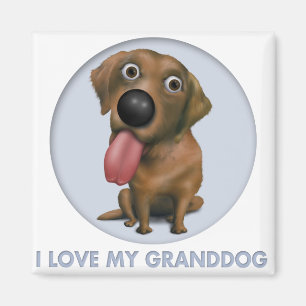 Imã Labrador retriever (chocolate) Granddog