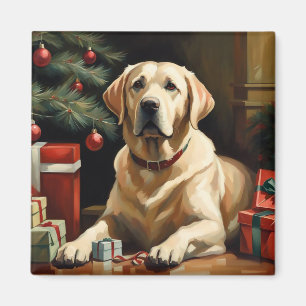 Imã Labrador Retriever Christmas