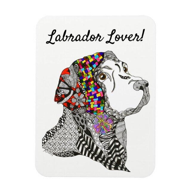 Ímã Labrador Retriever Magnet 3"x4" (Vertical)