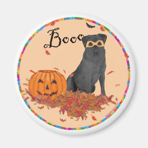Imã Labrador Retriever Preto de Halloween