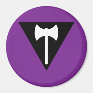 Imã Labrys Lesbian Flag